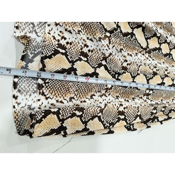 Maeve Anthropologie Juno Snake Print Dress Brown Knee‎ Length Size S Standard - Picture 8 of 8